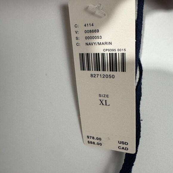 Pilcro Women’s Size XL Navy Blue Ribbed Knit Square Neck Sweater Tank Top New - Picture 7 of 7